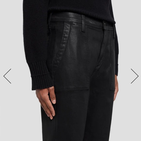 7 for All Mankind Darted Waxed Joggers - Picture 5 of 14